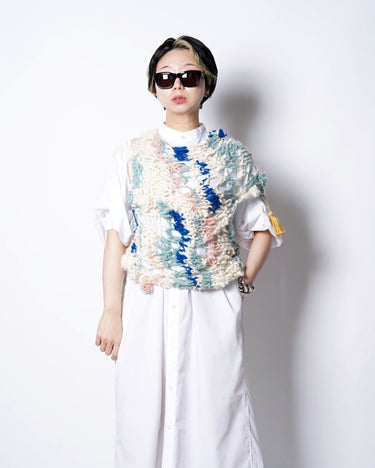 【KAKAN】<BR>HANDSPUN MULTI VEST