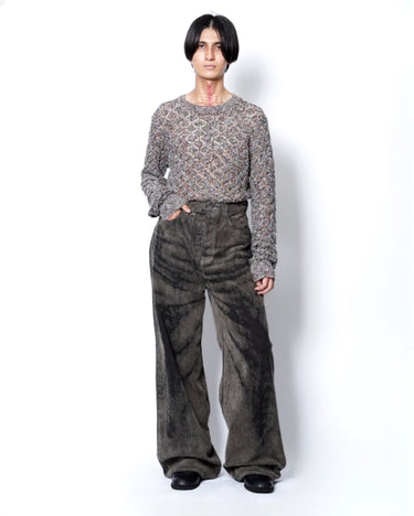 【TAAKK】<br>MOLE DENIM WIDE PANTS