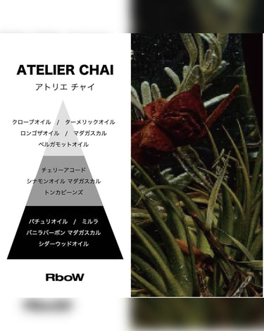 千駄木店にてイベント開催中!<br>5/23(Sat.)〜5/31(Sun.)<br>【RboW】<br>CASE STUDY EAU DE PERFUME- ATELIER CHAI