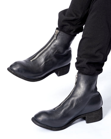 RESTOCK<br>【GUIDI】<br>-PL1- FRONT ZIP BOOTS HORSE FULL GRAIN
