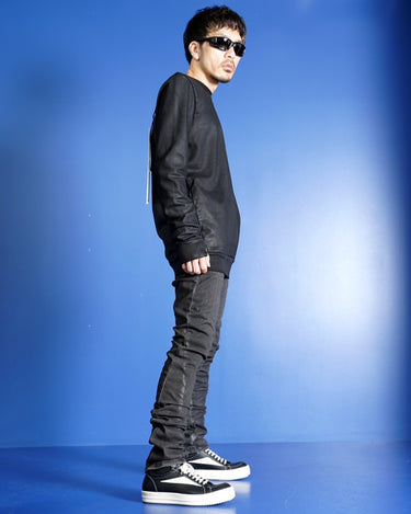 【BORIS BIDJAN SABERI】<br>"CR1C" F1235<br>SWEAT TOPS<br>COATED 11 EMBRO /<br>OBJECT DYE COATING