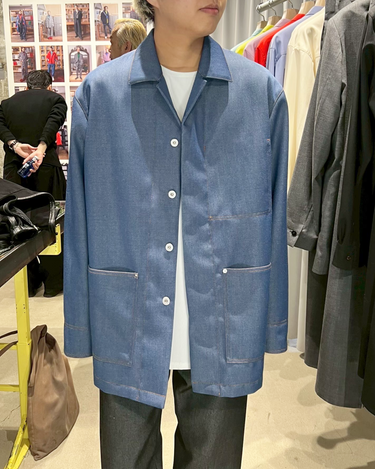 26AW予約受付中<br>【OVERCOAT】<br>Wool Denim Coverall