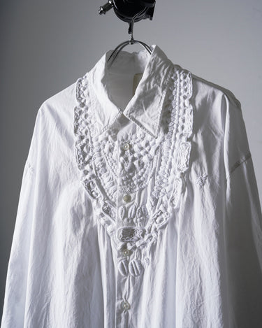 【kiminori morishita】<br>HAND EMBROIDERY SHIRT "NECKLACE"