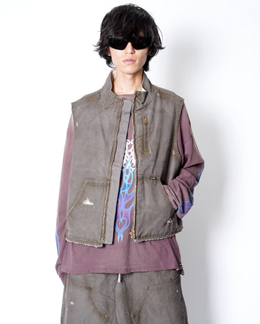 【KAMIYA】<br>BORO Duck Vest