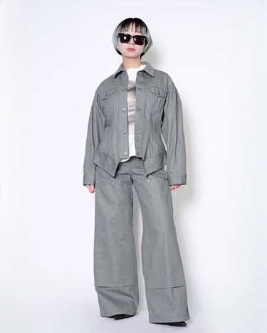 【ENSW】<br> SCULPTURE DENIM JACKET