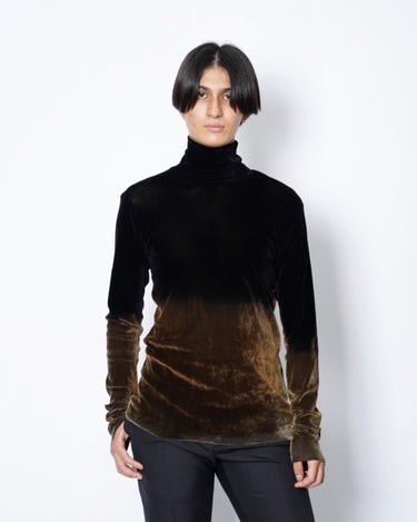 【TAAKK】<br>GRADATION FLOCKY TULLE TEE