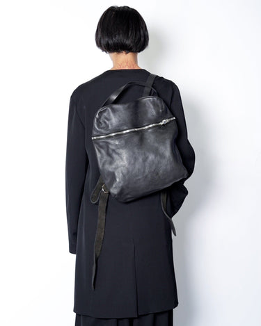 【GUIDI】<br>-SA03- SOFT HORSE FULL GRAIN FRONT ZIP BACKPACK