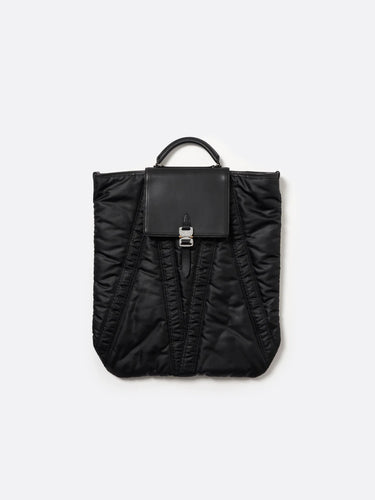 イベント期間限定アイテム<br>(3月7日～3月15日まで)<br> 【SUBLATIONS】 LEATHER FLAP HELMET BAG .12【BLACK】