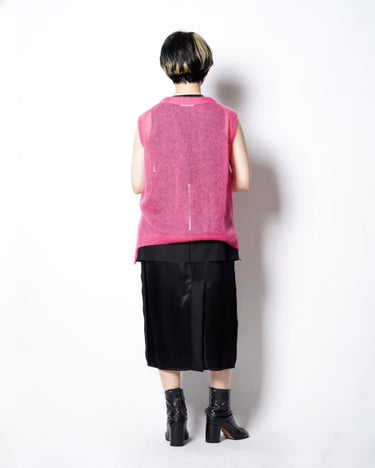 【KAKAN】<BR>MOHAIR VEST (UNISEX)