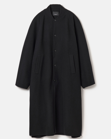 08sircus】Wool melton double face rever stadium coat (UNISEX 08sircus】Wool melton double face rever stadium coat (UNISEX