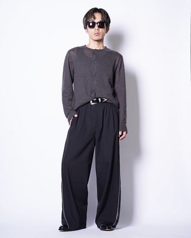 【08sircus】<br> Viscose mad cross side zip pants (UNISEX)