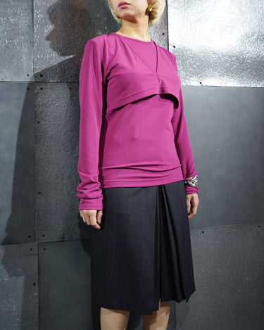 【KOTONA】<br>レイヤードジャージー<br>ロングTEE