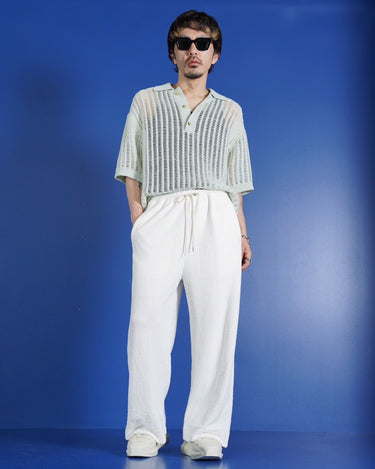 【walenode】<br>PAPER BOUCLE ANKLE PANTS