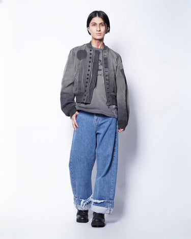 【MARINA YEE】<br>"DEAN BLUE" OVERSIZED JEANS TROUSERS (STONE)