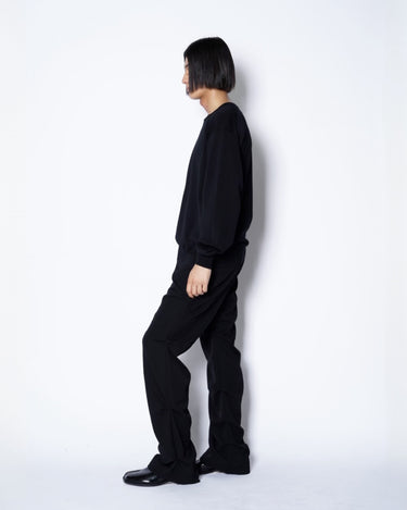 26AW予約受付中<br>【BATONER】<br>HARD TWIST WOOL TENJIKU HIGH GAUGE CREW NECK