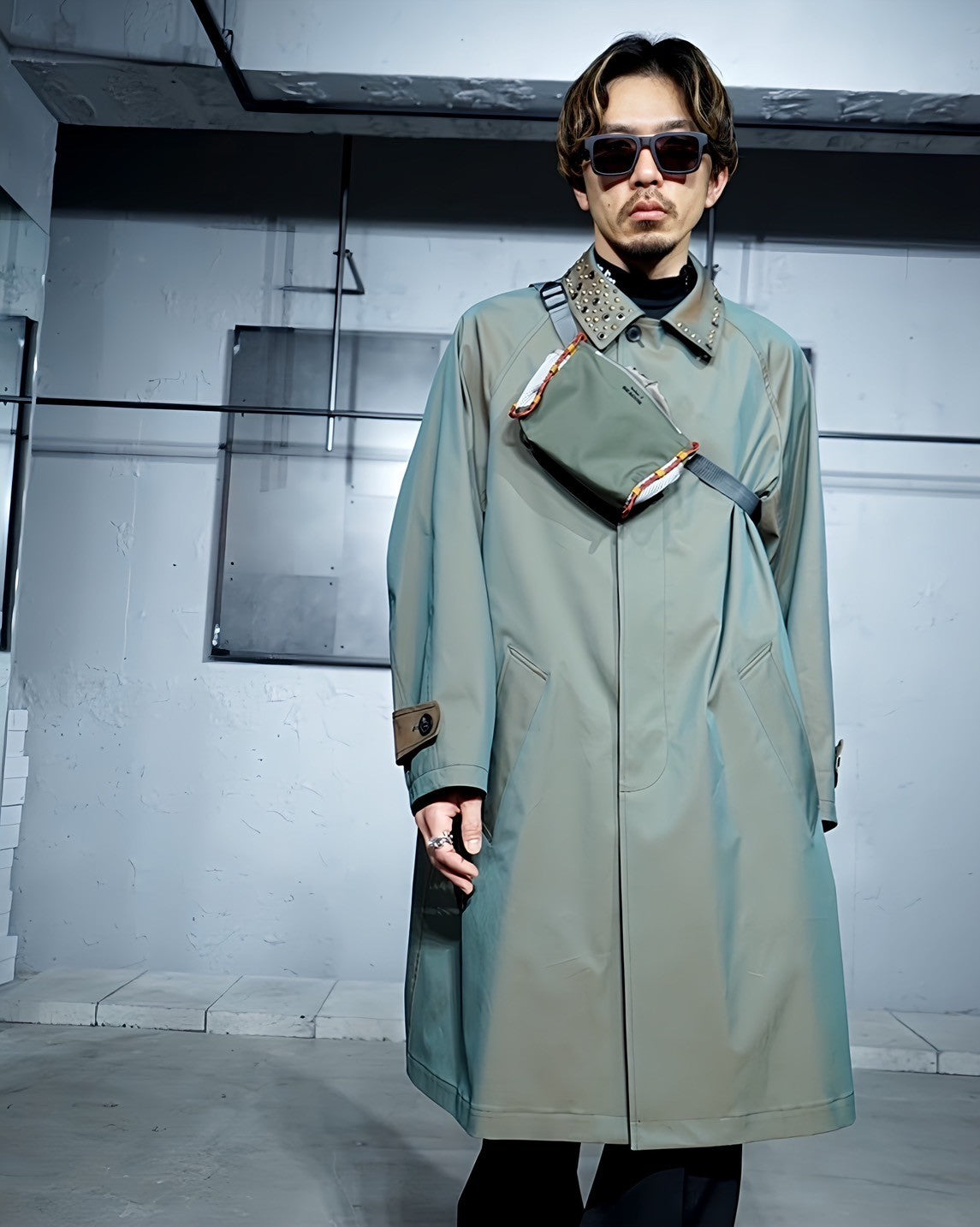 22SS kolor/BEACON タイプライターコーティングレイヤードコート 22SS kolor/BEACON タイプライターコーティングレイヤードコート kolor