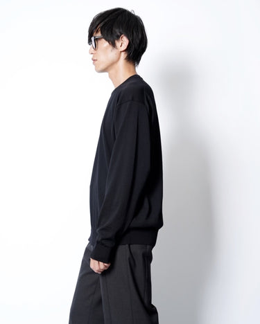 新入荷<br>【BATONER】<br>HARD TWIST WOOL TENJIKU HIGH GAUGE CREW NECK