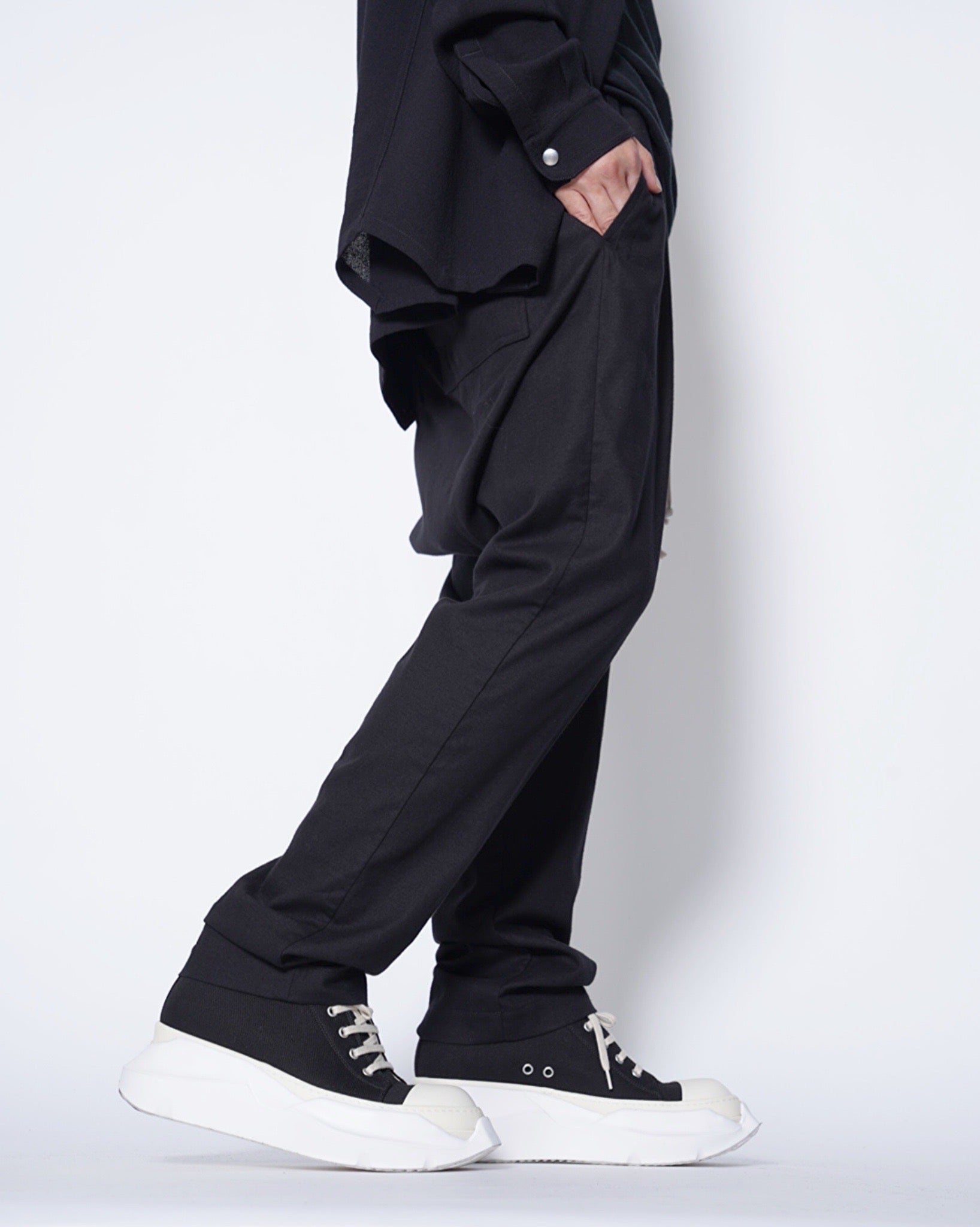 rick owens DRAWSTRING LONG リックオウエンス 希少44 Rick Owens - rick owens drawstring long TE 44の通販 by ha