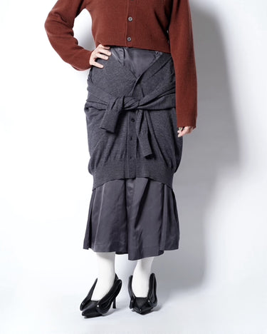 【TOGA ARCHIVES】<br>KNIT DOCKING SKIRT