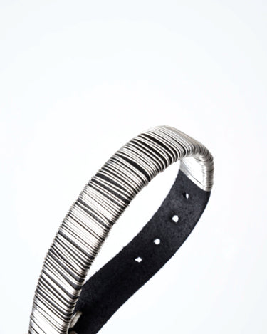 【m.a+】<br>silver wrapped wrist band (thin)