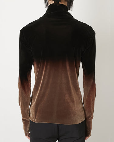 26AW予約受付中<br>【TAAKK】<br>GRADATION FLOCKY TULLE TEE