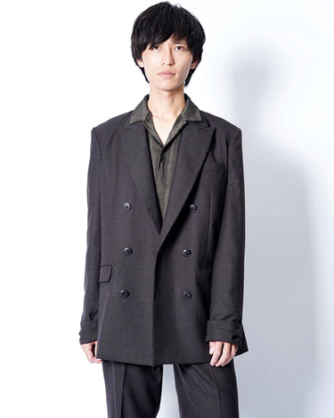 【KAKAN】<BR>SLIM DOUBLE BREASTED JACKET (UNISEX)