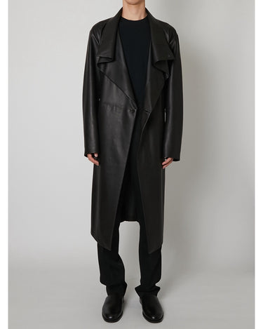27SS予約受付中<br>【TAAKK】<br>Unlined Sheep Leather Coat