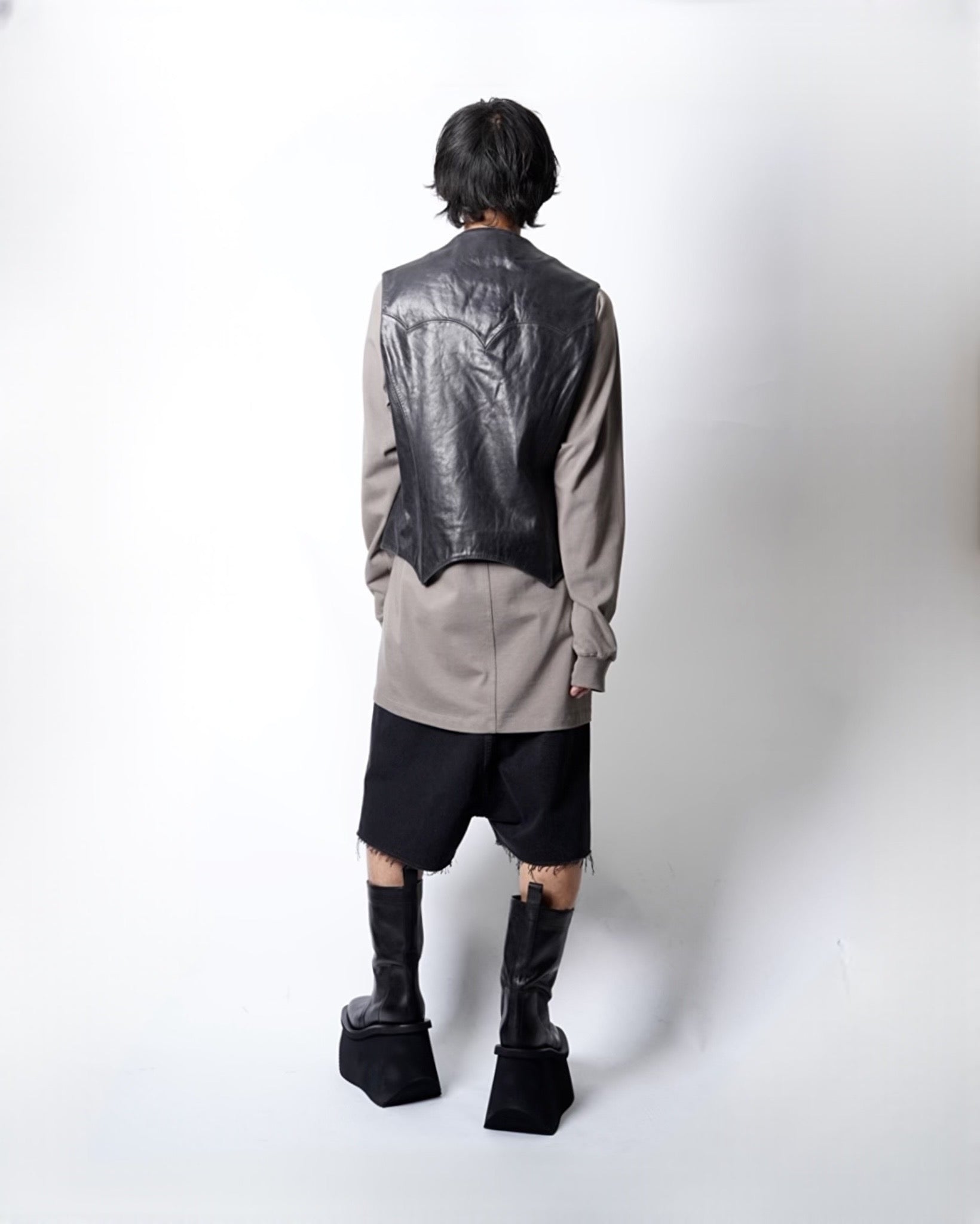 MASU(エムエーエスユー)-BAT LEATHER VEST -Amanojak.