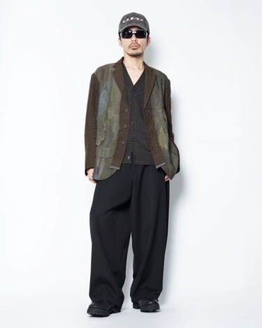 【ZIGGY CHEN】<br>COLLAGED WRINKLE<br>3B BLAZER