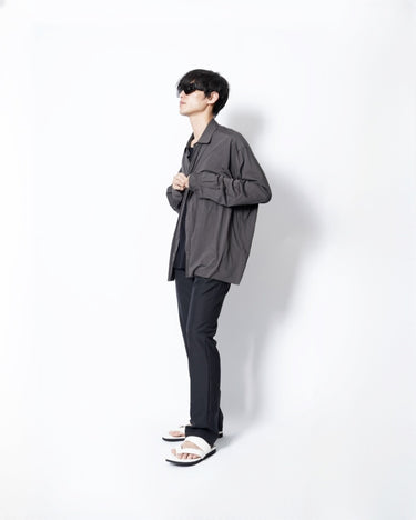 イベント期間限定アイテム<br>(6月27日～7月5日まで)<br>【KANEMASA PHIL】<br>46G Artisan Shirt (CHARCOAL DYE)