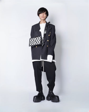 [in・stru(men-tal).]<br>DENIM BAGGY PANTS