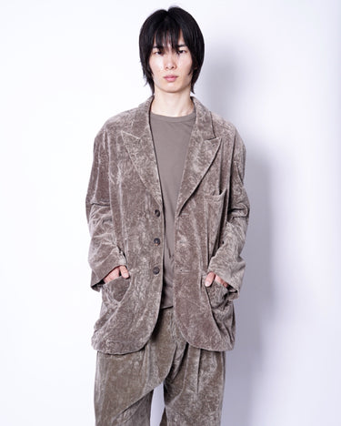 【ZIGGY CHEN】<br>VELVET THREE BUTTON BLAZER
