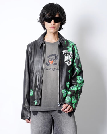 [Masu]<br>× Verdy<br>M.B.C Leather Sports Jacket