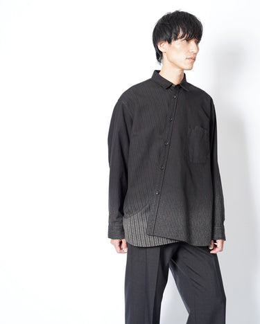 【MAHITO MOTOYOSHI】<br>FRONT CROSS GRADATION DYE SHIRT