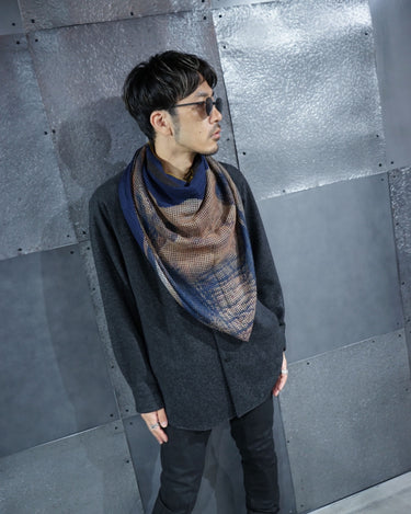 【DESTIN】<br>"GINGA"<br>カシミヤ/<br>ウール/シルクストール<br>-ELEPHANT-