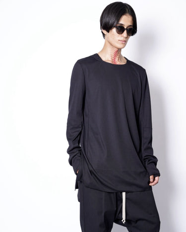 【prasthana】<br>基層 long sleeve_01 (polyesther/polyurethane tech rib jeasey)