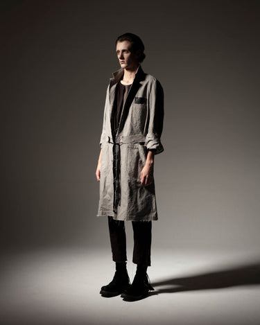受注生産アイテム<br>期間限定受注受付中(9/11～9/13まで)<br>【prasthana】<br>atelier coat (cotton/和紙 canvas)
