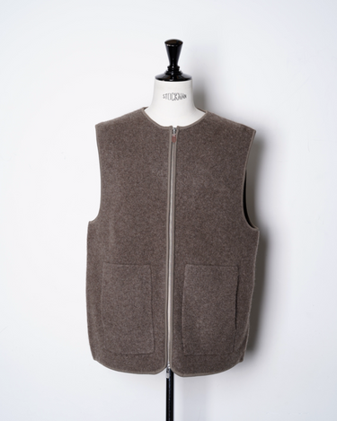 walenode(ウェルノード) INNOCENT YAK ZIP UP VEST -Amanojak. walenode(ウェルノード) INNOCENT YAK ZIP UP VEST -Amanojak.