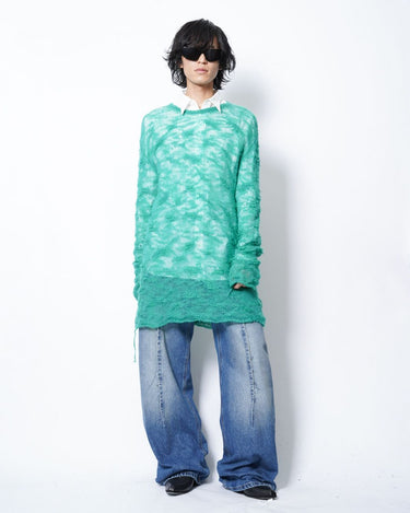 【MM6】<br>SEE THROUGH DAMAGED KNIT