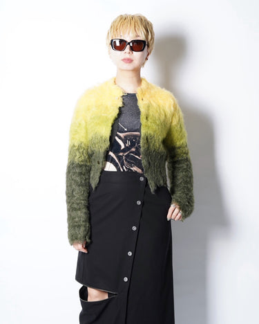 【TOGA ARCHIVES】<br>SHAGGY KNIT CARDIGAN