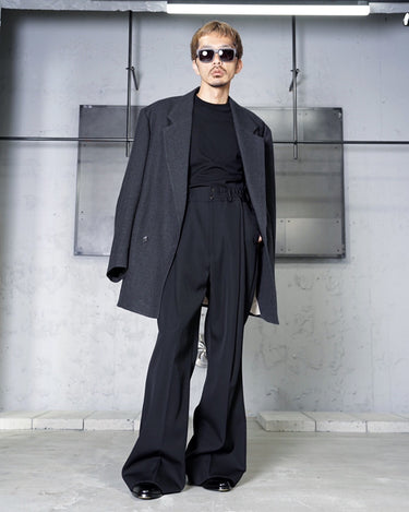 【SUBLATIONS】 <br>HEAVY WOOL<br>GABARDINE<br>FLARE EASY<br>TROUSERS