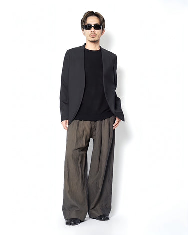 【Maison Margiela 10】<br>NO COLLAR JACKET<br>-WOOL POPLIN-