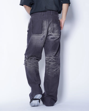 【KAMIYA】<br>Repaired Serge Work PANTS
