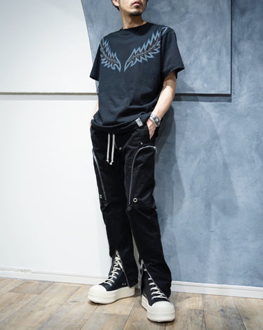 【blackmeans】<br>BACK LOGO<br>PRINT TEE<br>with BANDANA