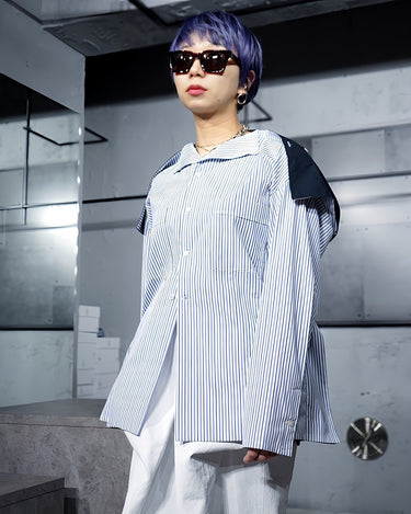 【PLAN C】<br>SQUARE CUT<br>BICOLOR SHIRTS