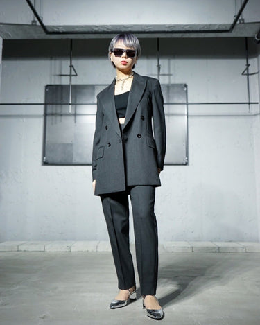 【MAXMARA】<br>"MIRKO"<br>WOOL/MOHAIR/SILK<br>DOUBLE BREASTED JACKET