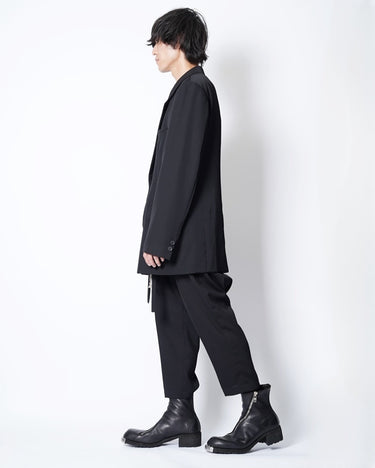 [Yohji Yamamoto POUR HOMME]<br>WOOL GABARDINE RANDOM TUCK PANTS