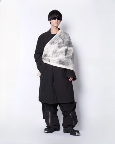 【SILVANA MANETTI】<br>"PAINTING 300" SCARF -silk/cashmere-