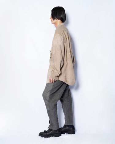 【ZIGGY CHEN】<br>MANDARIN COLLAR POCKET SHIRT