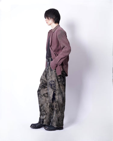 【ZIGGY CHEN】<br>DIGITAL PRINT VELVET TROUSERS